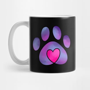 Pet Love Tiedye Purple Mug